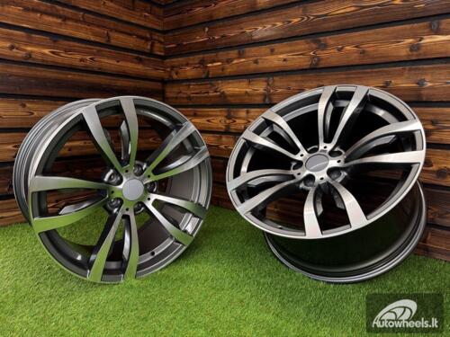 Ratlankis R20x11  5X120  ET  37  74.1  B1057  Grey Polished (MG)  For BMW  (P+Z3)  (Rear+Front)