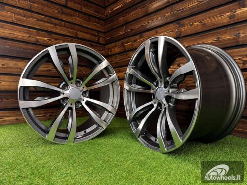 Ratlankis R20x11  5X120  ET  37  74.1  B1057  Grey Polished (MG)  For BMW  (P+Z3)  (Rear+Front)