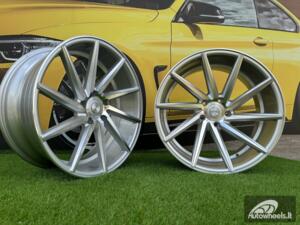 Ratlankis R19x8.5  5X120  ET  35  72.6  B1058  Polished Silver (MS)  For RACIN  (P)  (LEFT SIDE (Style Vossen))