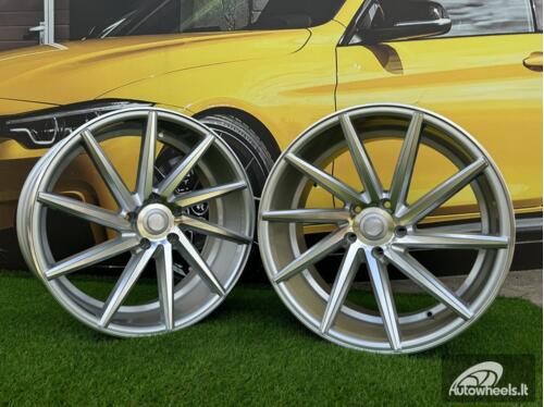 Ratlankis R19x9.5  5X120  ET  38  72.6  B1058  Machined Silver (MS)  For RACIN  (Z3+P1)  (LEFT SIDE (Style Vossen))