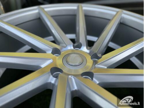 Ratlankis R19x9.5  5X120  ET  38  72.6  B1058  Machined Silver (MS)  For RACIN  (Z3+P1)  (LEFT SIDE (Style Vossen))