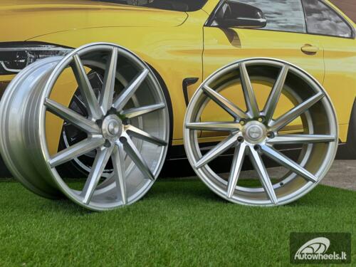 Ratlankis R19x9.5  5X120  ET  38  72.6  B1058  Polished Silver (MS)  RACIN  (P+P2)  (LEFT SIDE (Style Vossen))