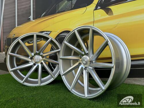 Ratlankis R19x9.5  5X120  ET  38  72.6  B1058  Polished Silver (MS)  RACIN  (P+P2)  (LEFT SIDE (Style Vossen))