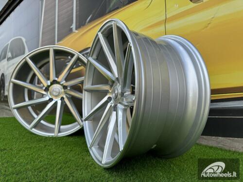 Ratlankis R19x9.5  5X120  ET  38  72.6  B1058  Polished Silver (MS)  RACIN  (P+P2)  (LEFT SIDE (Style Vossen))