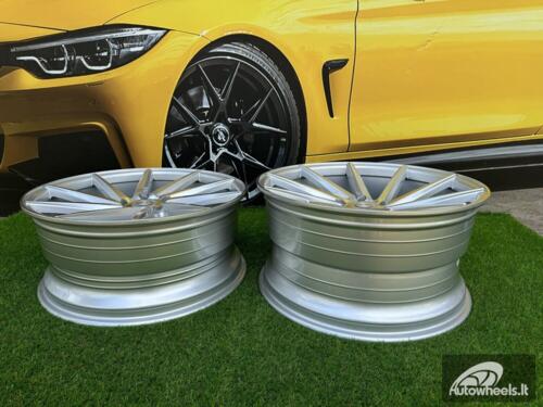 Ratlankis R19x9.5  5X120  ET  38  72.6  B1058  Polished Silver (MS)  RACIN  (P+P2)  (LEFT SIDE (Style Vossen))