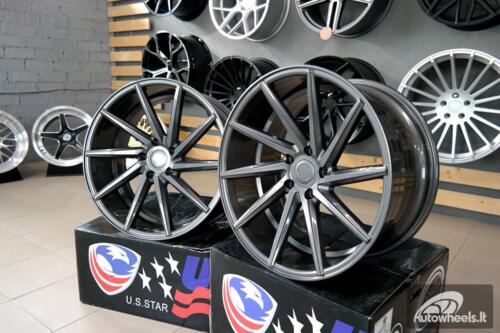 Ratlankis R20x8.5  5X112  ET  33  66.5  B1058  Grey (GR)  For RACIN  (P+P1+Z2)  (LEFT SIDE (Style Vossen))