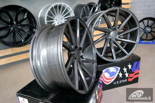 Ratlankis R20x8.5  5X112  ET  33  66.5  B1058  Grey (GR)  For RACIN  (P+P1+Z2)  (LEFT SIDE (Style Vossen))