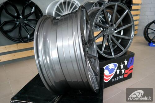 Ratlankis R20x8.5  5X112  ET  33  66.5  B1058  Grey (GR)  For RACIN  (P+P1+Z2)  (LEFT SIDE (Style Vossen))