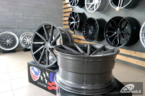 Ratlankis R20x8.5  5X112  ET  33  66.5  B1058  Grey (GR)  For RACIN  (P+P1+Z2)  (LEFT SIDE (Style Vossen))