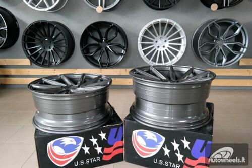 Ratlankis R20x8.5  5X112  ET  33  66.5  B1058  Grey (GR)  For RACIN  (P+P1+Z2)  (LEFT SIDE (Style Vossen))