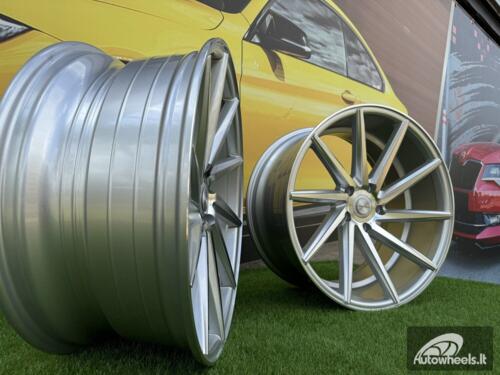 Ratlankis R19x9.5  5X112  ET  40  66.5  B1058  Polished Silver (MS)  For RACIN  (Z2)  (LEFT SIDE (Style Vossen))