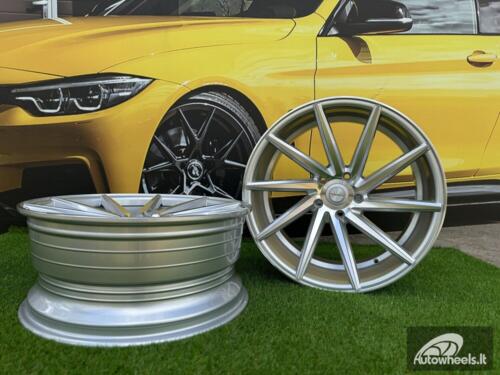 Ratlankis R19x9.5  5X112  ET  40  66.5  B1058  Polished Silver (MS)  For RACIN  (Z2)  (LEFT SIDE (Style Vossen))