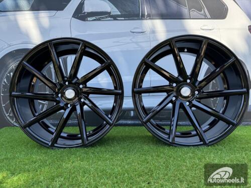 Ratlankis R18x8  5X100  ET  35  73.1  B1058  Black (BL)  For RACIN  (Z2)  (LEFT SIDE (Style Vossen))