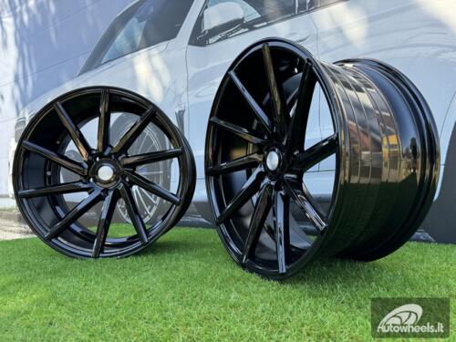 Ratlankis R18x8  5X100  ET  35  73.1  B1058  Black (BL)  For RACIN  (Z2)  (LEFT SIDE (Style Vossen))