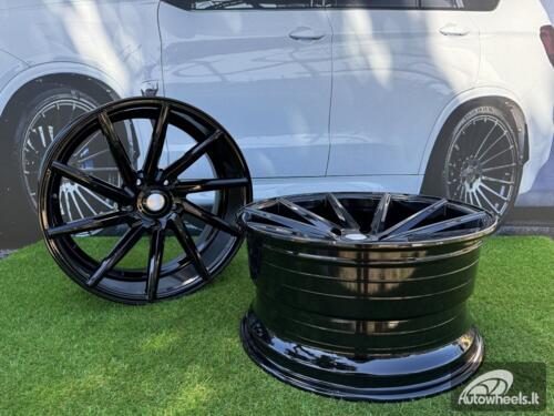 Ratlankis R19x9.5  5X112  ET  38  66.6  B1058  Black (BL)  For RACIN  (Z1)  (LEFT SIDE (Style Vossen))