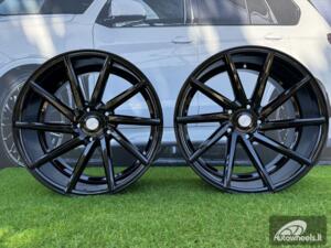 Ratlankis R18x8  5X112  ET  30  66.6  B1058  Black (BL)  For RACIN  (P+Z1+Z2)  (LEFT SIDE (Style Vossen))