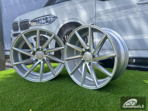 Ratlankis R18x8  5X112  ET  35  66.5  B1059  Polished Silver (MS)  For RACIN  (Z1)  (RIGHT SIDE (Style Vossen))