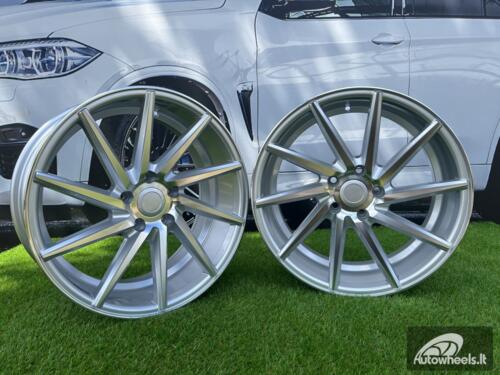 Ratlankis R19x8.5  5X120  ET  35  72.6  B1059  Machined Silver (MS)  For RACIN  (Z3+P1)  (RIGHT SIDE (Style Vossen))