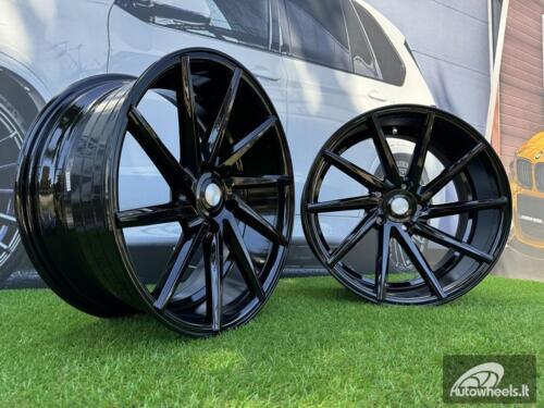 Ratlankis R19x8.5  5X112  ET  40  66.5  B1059  Black (BL)  For RACIN  (Z1)  (RIGHT SIDE (Style Vossen))