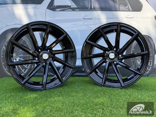 Ratlankis R19x8.5  5X112  ET  40  66.5  B1059  Black (BL)  For RACIN  (Z1)  (RIGHT SIDE (Style Vossen))