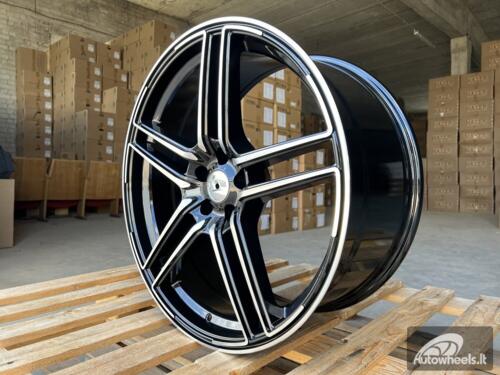 Ratlankis R21x9.5  5X112  ET  31  66.5  B1152  Black Polished (MB)  For AUD  (P2)  (Style ABT )