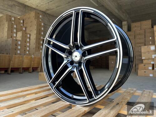 Ratlankis R21x9.5  5X112  ET  31  66.5  B1152  Black Polished (MB)  For AUD  (P2)  (Style ABT )