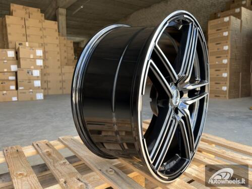 Ratlankis R21x9.5  5X112  ET  31  66.5  B1152  Black Polished (MB)  For AUD  (P2)  (Style ABT )