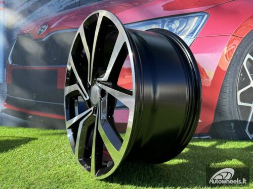 Ratlankis R18x7.5  5X100  ET  45  57.1  B1154  Black Polished (MB)  For VW  (P2)  ()