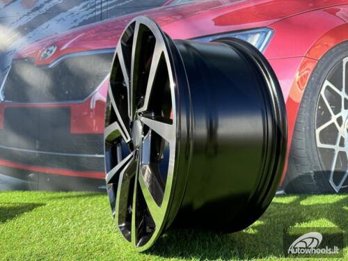 Ratlankis R18x7.5  5X100  ET  45  57.1  B1154  Black Polished (MB)  For VW  (P2)  ()