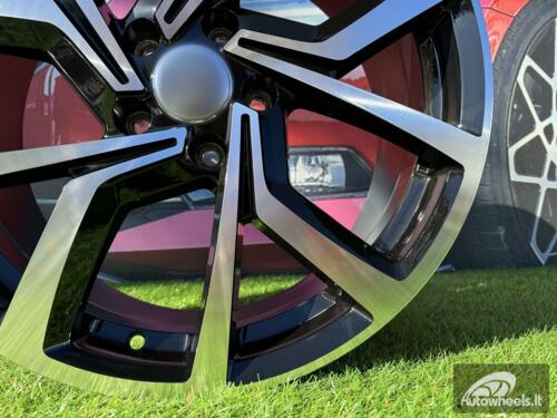 Ratlankis R17x7.5  5X100  ET  45  57.1  B1154  (BK5125)  Black Polished (MB)  For VW  (P+K2+R)