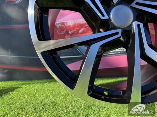 Ratlankis R16x6.5  5X100  ET  40  57.1  B1154  (BK5125)  Black Polished (MB)  For VW  (K4)