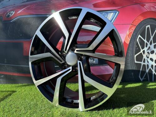 Ratlankis R16x6.5  5X100  ET  40  57.1  B1154  (BK5125)  Black Polished (MB)  For VW  (K4)