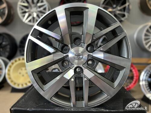 Ratlankis R18x7.5  6X139.7  ET  25  106  B1155  Grey Polished (MG)  For TOYOT  (Z2)  (4x4)