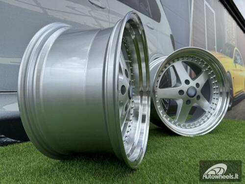 Ratlankis R18x8.5  5X120  ET  30  72.6  B1161  Silver+Polished Lip (SP)  For BMW  (Z6)  (Rear+Front)