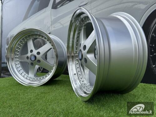 Ratlankis R18x8.5  5X120  ET  30  72.6  B1161  Silver+Polished Lip (SP)  For BMW  (Z6)  (Rear+Front)