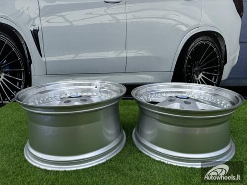 Ratlankis R18x8.5  5X120  ET  30  72.6  B1161  Silver+Polished Lip (SP)  For BMW  (Z6)  (Rear+Front)