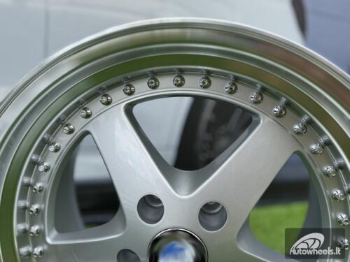 Ratlankis R18x8.5  5X120  ET  30  72.6  B1161  Silver+Polished Lip (SP)  For BMW  (Z6)  (Rear+Front)
