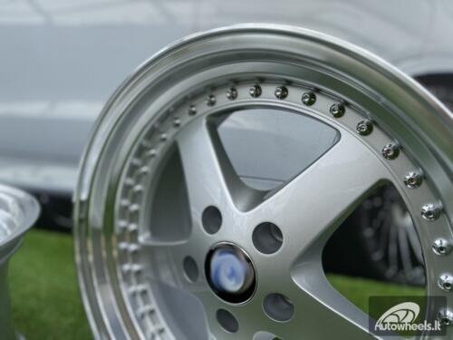 Ratlankis R18x8.5  5X120  ET  30  72.6  B1161  Silver+Polished Lip (SP)  For BMW  (Z6)  (Rear+Front)