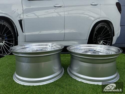 Ratlankis R18x8.5  5X120  ET  30  72.6  B1161  Silver+Polished Lip (SP)  For BMW  (Z6+Z2)  (Rear+Front)