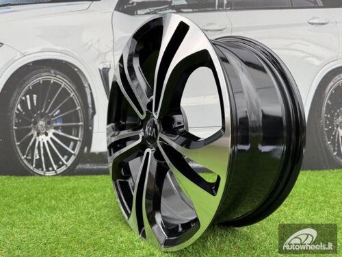 Ratlankis R17x7  5X114.3  ET  40  67.1  B1249  Black Polished (MB)  For KIA  (Z4)