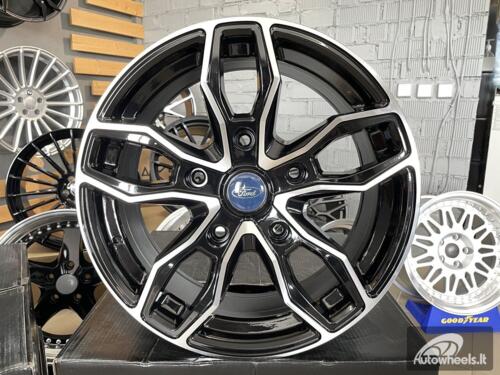 Ratlankis R18x8  5X160  ET  48  65.1  B1251  Black Polished (MB)  For FORD  (Z4)  (4x4 (max 1100kg))