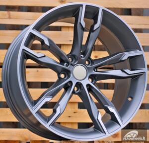 Ratlankis R19x9.5  5X112  ET  38  66.6  B1257  Grey Half Matt+Powder Coating (MGHMPC)  For BMW  (P)  ()