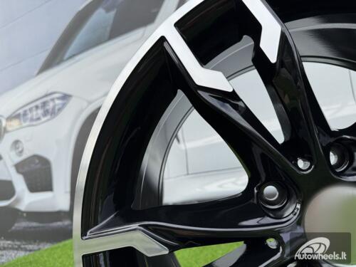Ratlankis R17x8  5X120  ET  34  72.6  B1257  (BK5255)  Black Polished (MB)  For BMW  (P)