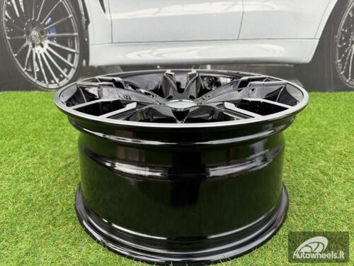 Ratlankis R17x8  5X120  ET  34  72.6  B1257  (BK5255)  Black Polished (MB)  For BMW  (P)