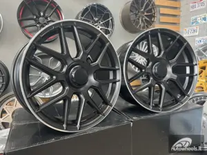 Ratlankis R19x9.5  5X112  ET  43  66.6  B1258  Black Half Matt+Polished Lip (BLHMPL)  For MER  (Z2+Z3)  (Rear+Front)