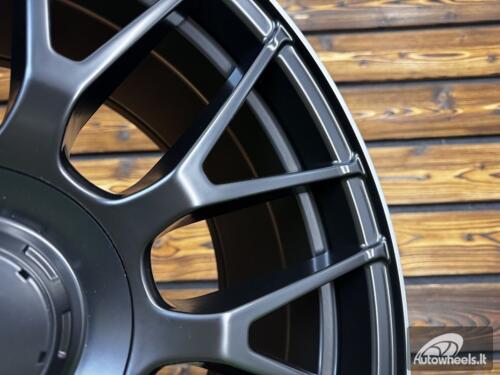 Ratlankis R18x8  5X112  ET  45  66.6  B1268  Black Half Matt+Polished Lip (BLHMPL)  For MER  (P+Z1)  (Rear+Front)
