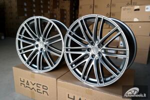 Ratlankis R20x9.5  5X130  ET  55  71.6  B1274  Grey Polished (MG)  For PORCH  (K3+P+Z2)  (Rear+Front)