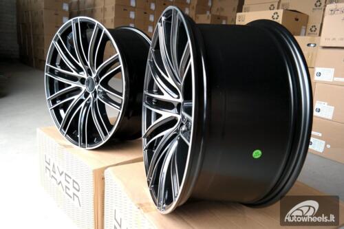 Ratlankis R20x9.5  5X130  ET  55  71.6  B1274  Black Polished (MB)  For PORCH  (K3+P+Z2)