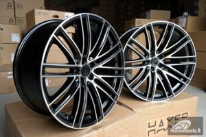 Ratlankis R20x9.5  5X130  ET  55  71.6  B1274  Black Polished (MB)  For PORCH  (Z1)  (Rear+Front)