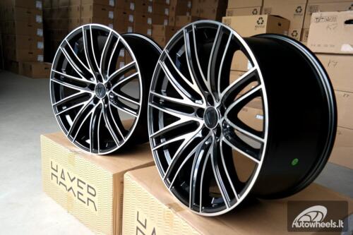 Ratlankis R20x9.5  5X130  ET  55  71.6  B1274  Black Polished (MB)  For PORCH  (Z1)  (Rear+Front)
